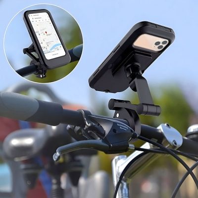 Suporte universal à prova d'Água para celular de bicicleta | BRACKZPHONE